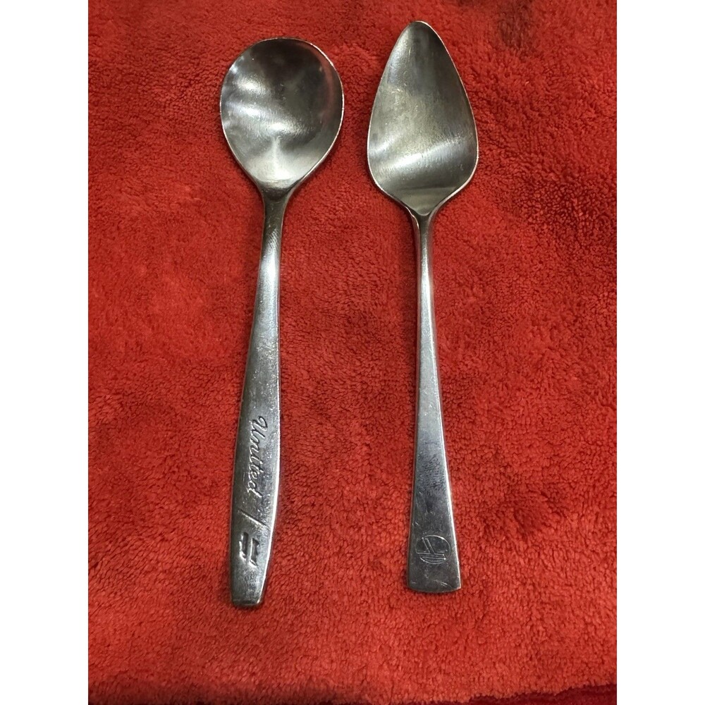 Eastern and United Airlines Vintage (2) Spoons